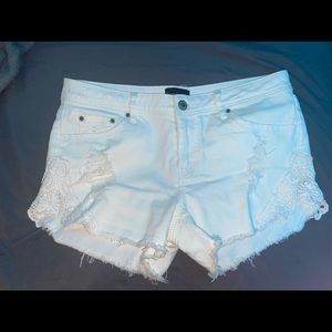 Joe Boxer White Shorts Size 1 Low Rise Lace Detailing